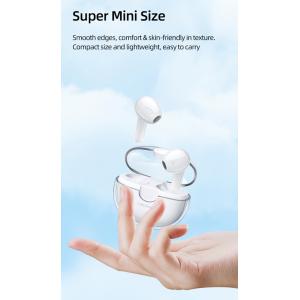 USAMS earphones με θήκη φόρτισης BU12, True Wireless, λευκά | Αξεσουάρ κινητών | elabstore.gr