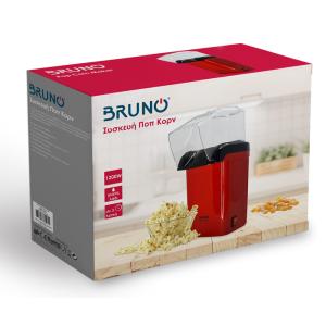 BRUNO συσκευή παρασκευής ποπ-κορν BRN-0085, 1200W, κόκκινη | Οικιακός εξοπλισμός | elabstore.gr