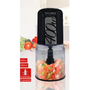 BRUNO πολυκόπτης BRN-0087, 2 ταχύτητες, 400W, 500ml, 4 λεπίδες, μαύρος | Οικιακός εξοπλισμός | elabstore.gr