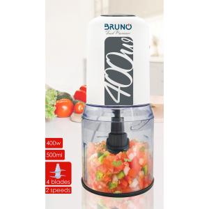 BRUNO πολυκόπτης BRN-0088, 2 ταχύτητες, 400W, 500ml, 4 λεπίδες, λευκός | Οικιακός εξοπλισμός | elabstore.gr