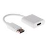 POWERTECH αντάπτορας DisplayPort σε HDMI CAB-DP004, 0.20m, λευκός | Καλώδια - Αντάπτορες | elabstore.gr