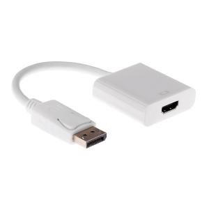 POWERTECH αντάπτορας DisplayPort σε HDMI CAB-DP004, 0.20m, λευκός | Καλώδια - Αντάπτορες | elabstore.gr