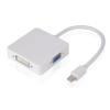 POWERTECH αντάπτορας Mini DisplayPort σε HDMI/DVI/VGA CAB-DP016, λευκός | Καλώδια - Αντάπτορες | elabstore.gr