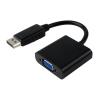 POWERTECH αντάπτορας DisplayPort σε VGA CAB-DP022, 0.20m, μαύρος | Καλώδια - Αντάπτορες | elabstore.gr