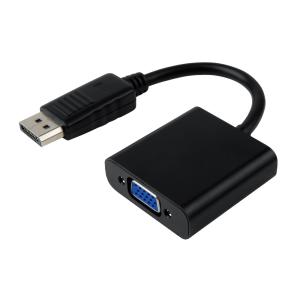 POWERTECH αντάπτορας DisplayPort σε VGA CAB-DP022, 0.20m, μαύρος | Καλώδια - Αντάπτορες | elabstore.gr