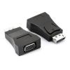 POWERTECH Αντάπτορας DisplayPort (M) σε VGA (F) CAB-DP035, μαύρο | Καλώδια - Αντάπτορες | elabstore.gr