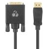 POWERTECH καλώδιο DisplayPort σε DVI CAB-DP057, 1080p 1.8m, μαύρο | Καλώδια - Αντάπτορες | elabstore.gr