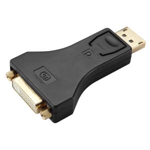 POWERTECH αντάπτορας DisplayPort σε DVI CAB-DP062, passive 1080p, μαύρος | Καλώδια - Αντάπτορες | elabstore.gr