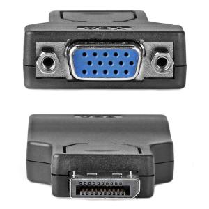 POWERTECH αντάπτορας DisplayPort σε VGA CAB-DP066, Passive 1080p, μαύρος | Καλώδια - Αντάπτορες | elabstore.gr