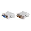 POWERTECH αντάπτορας DVI 24+1 αρσενικό σε VGA θηλυκό CAB-G020, λευκός | Καλώδια - Αντάπτορες | elabstore.gr