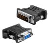 POWERTECH αντάπτορας VGA θηλυκό σε DVI 24+1 αρσενικό CAB-G036, μαύρος | Καλώδια - Αντάπτορες | elabstore.gr