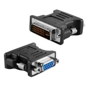 POWERTECH αντάπτορας VGA θηλυκό σε DVI 24+1 αρσενικό CAB-G036, μαύρος | Καλώδια - Αντάπτορες | elabstore.gr