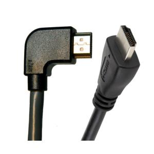 POWERTECH καλώδιο HDMI CAB-H017, γωνιακό, 90° left, 1.5m, μαύρο | Καλώδια - Αντάπτορες | elabstore.gr