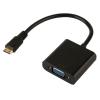 POWERTECH αντάπτορας HDMI Mini σε VGA CAB-H031, 0.20m, μαύρος | Καλώδια - Αντάπτορες | elabstore.gr