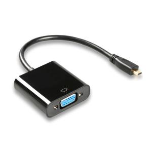 POWERTECH αντάπτορας HDMI Micro σε VGA CAB-H032, 0.20m, μαύρος | Καλώδια - Αντάπτορες | elabstore.gr