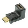 POWERTECH αντάπτορας HDMI CAB-H035, γωνιακός 90°, μαύρος | Καλώδια - Αντάπτορες | elabstore.gr