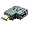 POWERTECH αντάπτορας HDMI CAB-H037, γωνιακός, 90° right, μαύρος | Καλώδια - Αντάπτορες | elabstore.gr