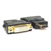 POWERTECH αντάπτορας HDMI σε DVI-I CAB-H057, Dual Link, μαύρος | Καλώδια - Αντάπτορες | elabstore.gr