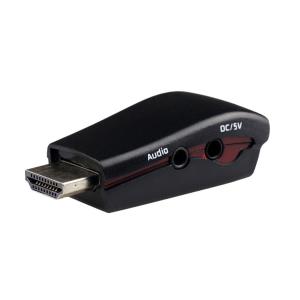 POWERTECH αντάπτορας HDMI 19pin σε VGA CAB-H076, audio jack, USB power | Καλώδια - Αντάπτορες | elabstore.gr