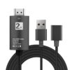 POWERTECH Καλώδιο USB (F) σε HDMI CAB-H080 με USB τροφοδοσία, 1m, μαύρο | Καλώδια - Αντάπτορες | elabstore.gr