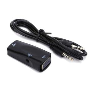 POWERTECH αντάπτορας HDMI σε VGA CAB-H108, με καλώδιο 3.5mm, μαύρος | Καλώδια - Αντάπτορες | elabstore.gr