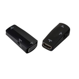POWERTECH αντάπτορας HDMI σε VGA CAB-H108, με καλώδιο 3.5mm, μαύρος | Καλώδια - Αντάπτορες | elabstore.gr