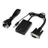 Αντάπτορας VGA και 3.5mm σε HDMI CAB-H139, 1080p, μαύρος | Καλώδια - Αντάπτορες | elabstore.gr
