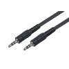 POWERTECH καλώδιο stereo 3.5mm CAB-J001, AUX, nickel plated, 1.5m, μαύρο | Καλώδια - Αντάπτορες | elabstore.gr