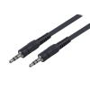 POWERTECH καλώδιο stereo 3.5mm CAB-J008, AUX, nickel plated, 5m, μαύρο | Καλώδια - Αντάπτορες | elabstore.gr