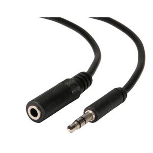 POWERTECH καλώδιο 3.5mm αρσενικό σε θηλυκό CAB-J009, 3m, μαύρο | Καλώδια - Αντάπτορες | elabstore.gr