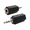 POWERTECH αντάπτορας 2.5mm σε 3.5mm CAB-J014, μαύρος, 5τμχ | Καλώδια - Αντάπτορες | elabstore.gr