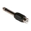 POWERTECH αντάπτορας mono 6.35mm σε RCA CAB-J025, μαύρος, 5τμχ | Καλώδια - Αντάπτορες | elabstore.gr