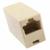 POWERTECH RJ 45 εξάρτημα UTP (μούφα), θηλυκό/θηλυκό, 8p8c, λευκό | Καλώδια - Αντάπτορες | elabstore.gr