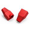POWERTECH κάλυμμα για βύσμα δικτύου RJ45 CAB-N093, κόκκινο, 10τμχ | Καλώδια - Αντάπτορες | elabstore.gr