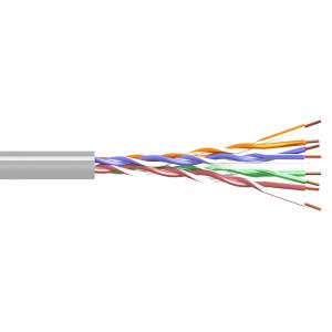 POWERTECH καλώδιο UTP Cat 5e CAB-N113, Copper, 26AWG, 0.4mm, 100m, γκρι | Καλώδια - Αντάπτορες | elabstore.gr