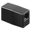 POWERTECH σύνδεσμος (μούφα) RJ45 UTP CAB-N181, 8p8c, μαύρος, 5τμχ | Καλώδια - Αντάπτορες | elabstore.gr