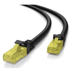POWERTECH καλώδιο U/UTP Cat 5e CAB-N212, CCA 26AWG 0.4mm, 0.5m, μαύρο | Καλώδια - Αντάπτορες | elabstore.gr