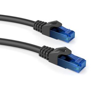 POWERTECH καλώδιο U/UTP Cat 6 CAB-N243, CCA 24AWG 0.5mm, 0.25m, μαύρο | Καλώδια - Αντάπτορες | elabstore.gr