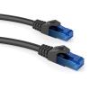 POWERTECH καλώδιο U/UTP Cat 6 CAB-N245, CCA 24AWG 0.5mm, 1m, μαύρο | Καλώδια - Αντάπτορες | elabstore.gr