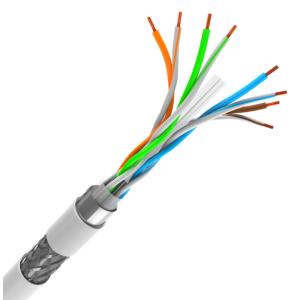 POWERTECH καλώδιο S/FTP Cat 6 CAB-N300, Copper 24AWG, PVC, 305m, γκρι | Καλώδια - Αντάπτορες | elabstore.gr