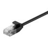 POWERTECH καλώδιο U/UTP Cat 6 CAB-N303, slim, copper 30AWG, 1m, μαύρο | Καλώδια - Αντάπτορες | elabstore.gr