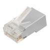 POWERTECH βύσμα RJ45 Cat 6a CAB-N323, μεταλλικό, 8p8cs, 10τμχ | Καλώδια - Αντάπτορες | elabstore.gr