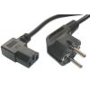 POWERTECH καλώδιο τροφοδοσίας Η/Υ & οθόνης P003, 3x0.75mm², 1.5m, μαύρο | Καλώδια - Αντάπτορες | elabstore.gr