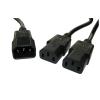 POWERTECH καλώδιο τροφοδοσίας CAB-P008 F/2xM (3pin), 1.5m | Καλώδια - Αντάπτορες | elabstore.gr