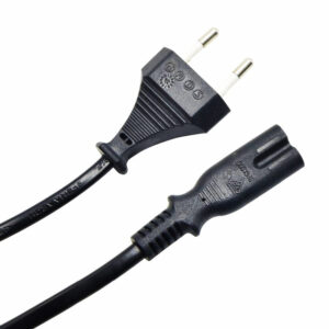 POWERTECH Καλώδιο τροφοδοσίας Euro VDE 2x0.5mm², PVC, copper, 1.5m | Καλώδια - Αντάπτορες | elabstore.gr
