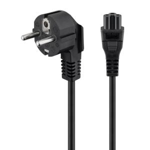 POWERTECH καλώδιο τροφοδοσίας CAB-P029, 3x 0.30mm, 1.5m, μαύρο, 10τμχ | Καλώδια - Αντάπτορες | elabstore.gr