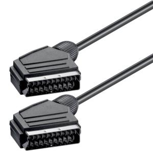 POWERTECH Καλώδιο Scart 21pin σε Scart 21pin CAB-S001, 1.4m, μαύρο | Καλώδια - Αντάπτορες | elabstore.gr