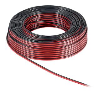 POWERTECH καλώδιο ήχου 2x 0.50mm² CAB-SP003, CCA, 10m, μαύρο & κόκκινο | Καλώδια - Αντάπτορες | elabstore.gr
