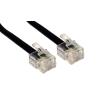 POWERTECH καλώδιο τηλεφώνου RJ11 6P4C CAB-T012, 20m, μαύρο | Καλώδια - Αντάπτορες | elabstore.gr