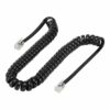 POWERTECH καλώδιο τηλεφώνου RJ10 4P4C CAB-T015, Spiral, 5m, μαύρο | Καλώδια - Αντάπτορες | elabstore.gr